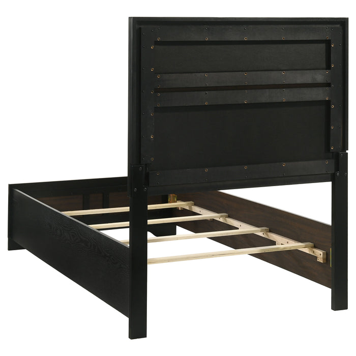 Miranda California King, E.King, Queen, Full, & Twin Bed Black & White - Jax Mattress (Jacksonville, FL)
