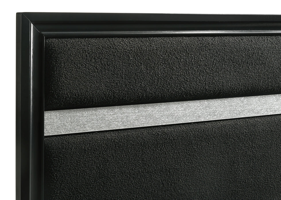 Miranda California King, E.King, Queen, Full, & Twin Bed Black & White - Jax Mattress (Jacksonville, FL)