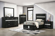 Miranda California King, E.King, Queen, Full, & Twin Bed Black & White - Jax Mattress (Jacksonville, FL)
