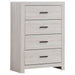 Brantford 4-drawer Chest Coastal White - Jax Mattress (Jacksonville, FL)