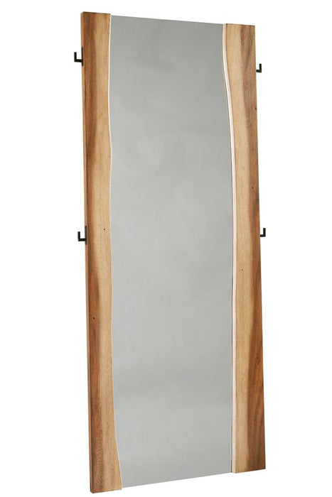Winslow Standing Mirror Smokey Walnut and Coffee Bean - Jax Mattress (Jacksonville, FL)