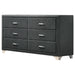 Melody 6-drawer Upholstered Dresser Grey - Jax Mattress (Jacksonville, FL)