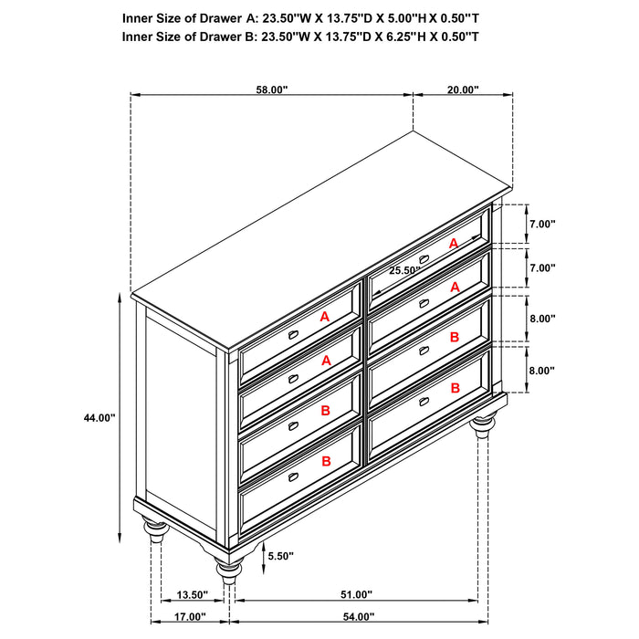 Andover Dresser - Jax Mattress (Jacksonville, FL)