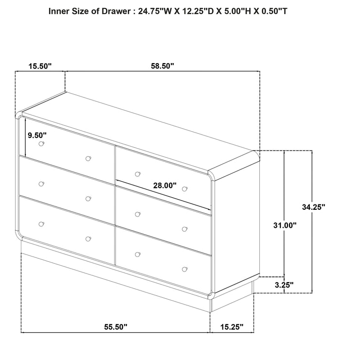 Cavelle Dresser - Jax Mattress (Jacksonville, FL)