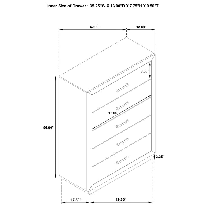 Kenora 5 Pc Bedroom Set - Jax Mattress (Jacksonville, FL)