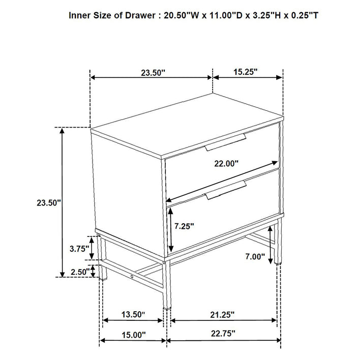 Sonora Nightstand - Jax Mattress (Jacksonville, FL)