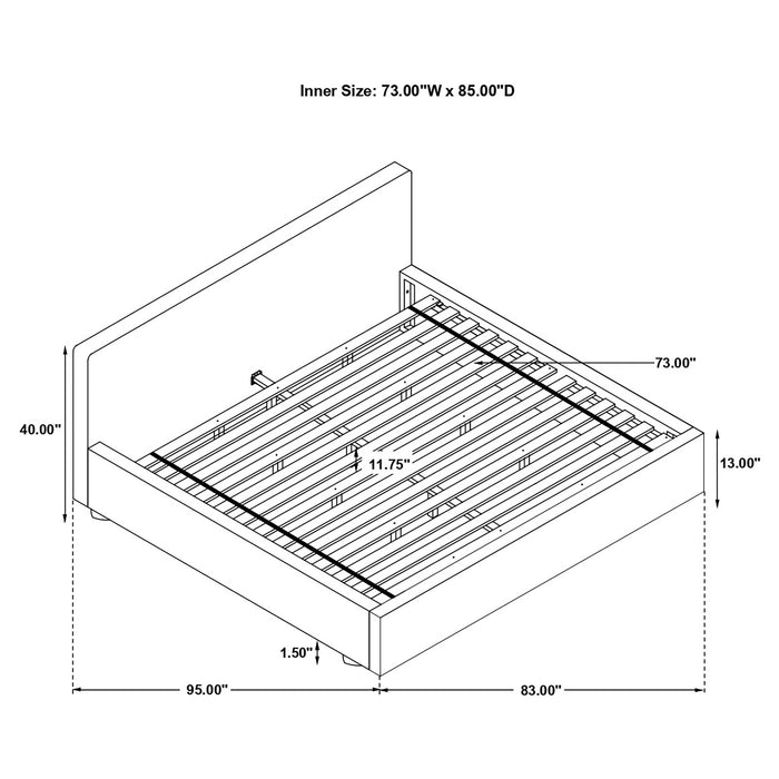Gregory Bed Grey - Jax Mattress (Jacksonville, FL)
