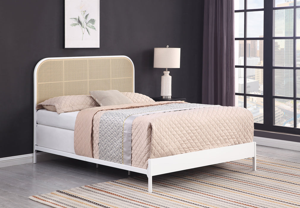 Amherst Eastern King, Queen, Full, & Twin Bed White & Black