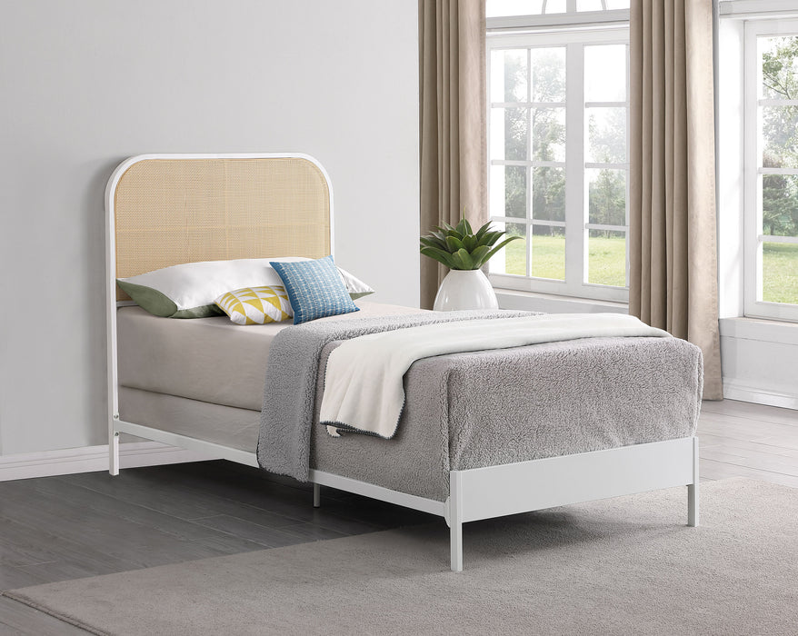 Amherst Eastern King, Queen, Full, & Twin Bed White & Black