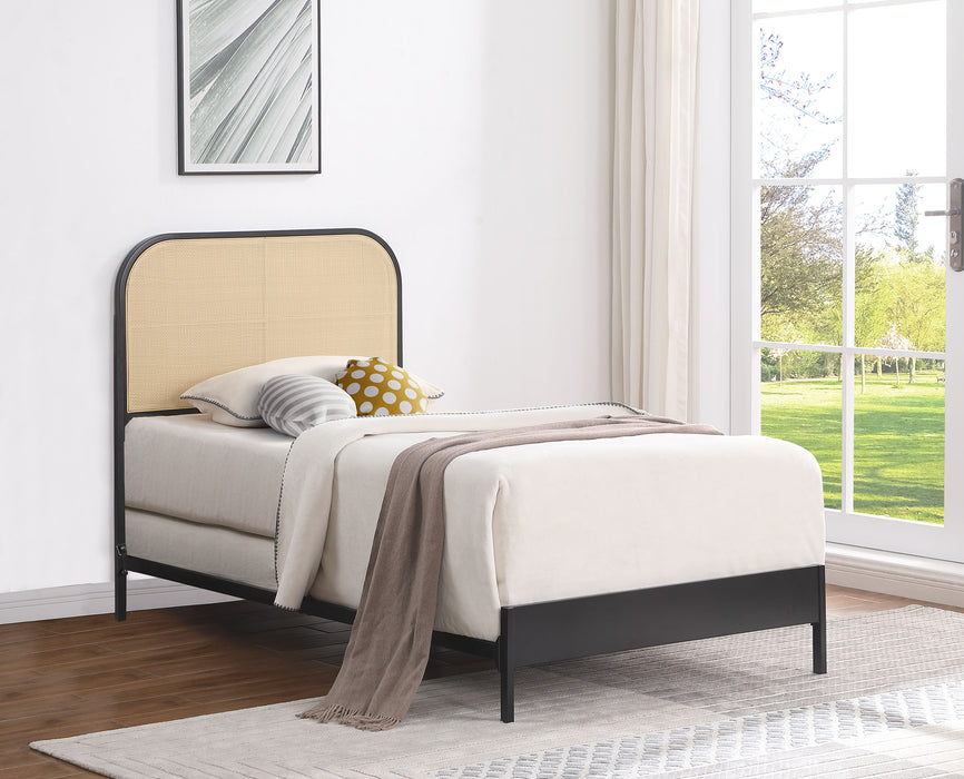 Amherst Eastern King, Queen, Full, & Twin Bed White & Black