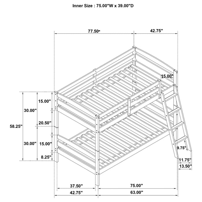 Rhea Bunk Bed - Jax Mattress (Jacksonville, FL)