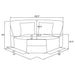 Emberson Modular Sectionals Side Chair - Jax Mattress (Jacksonville, FL)