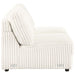 Emberson Upholstered Armless Loveseat Ivory - Jax Mattress (Jacksonville, FL)