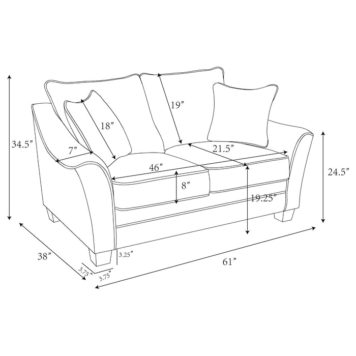 Tomkins Stationary Loveseat - Jax Mattress (Jacksonville, FL)