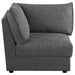Sasha Upholstered Corner Chair Barely Black - Jax Mattress (Jacksonville, FL)