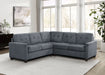 Georgina 5 Pc Stationary Sectionals Grey - Jax Mattress (Jacksonville, FL)
