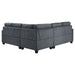 Georgina 5 Pc Stationary Sectionals Grey - Jax Mattress (Jacksonville, FL)