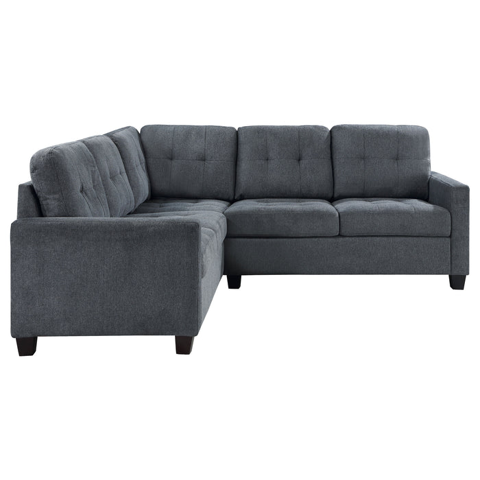 Georgina 5 Pc Stationary Sectionals Grey - Jax Mattress (Jacksonville, FL)