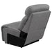 Higgins Upholstered Armless Chair Grey - Jax Mattress (Jacksonville, FL)