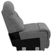 Higgins Upholstered Armless Chair Grey - Jax Mattress (Jacksonville, FL)