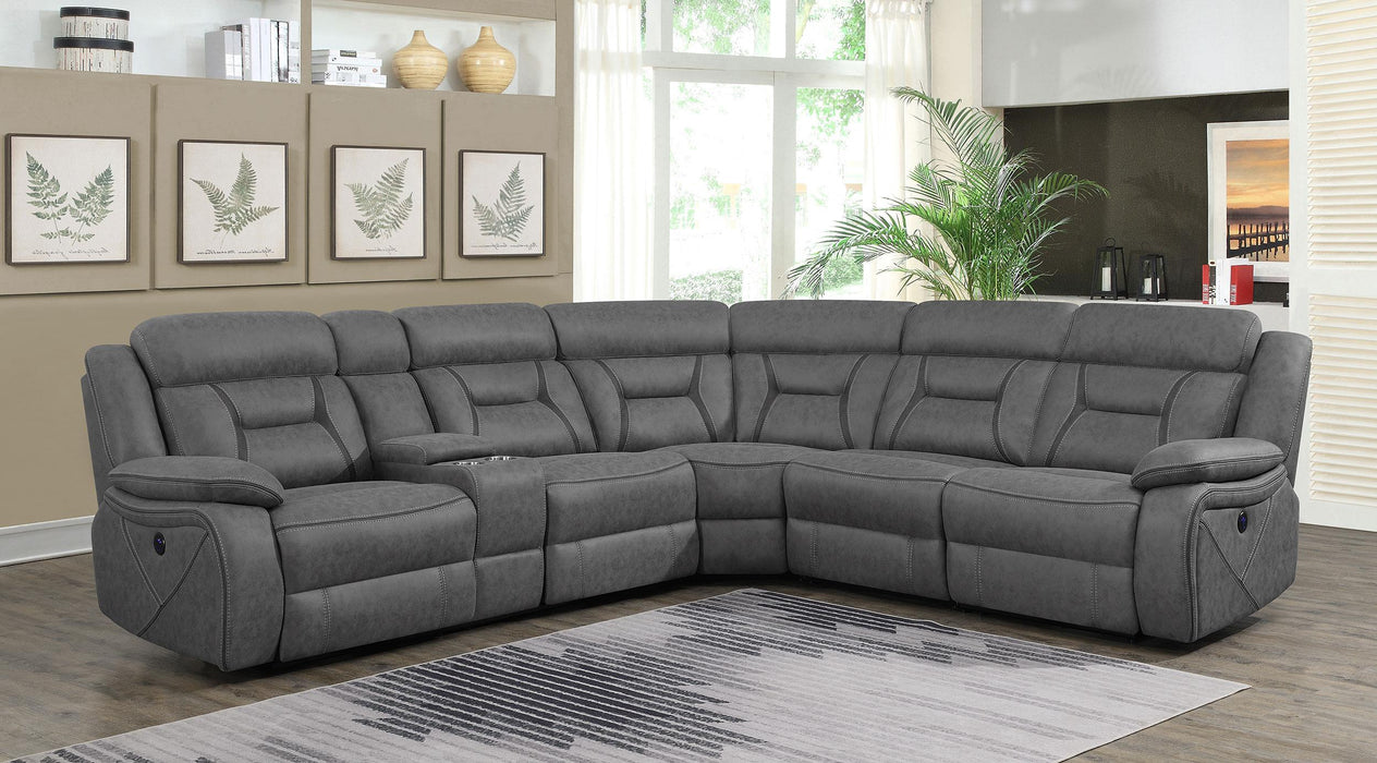 Higgins Upholstered Armless Chair Grey - Jax Mattress (Jacksonville, FL)