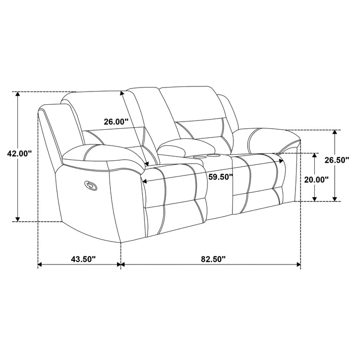 Gilson Reclining Loveseat - Jax Mattress (Jacksonville, FL)