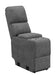 Bahrain Upholstered Console Charcoal - Jax Mattress (Jacksonville, FL)