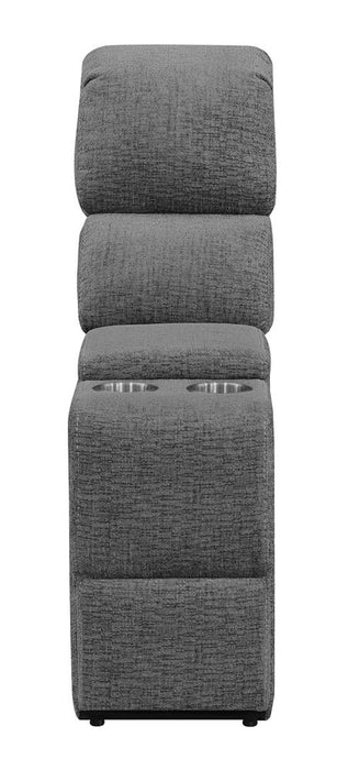 Bahrain Upholstered Console Charcoal - Jax Mattress (Jacksonville, FL)
