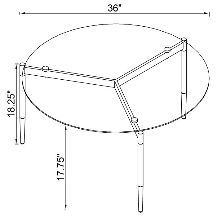 Rosalie Coffee Table - Jax Mattress (Jacksonville, FL)