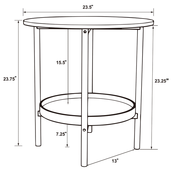 Delfin End & Side Table - Jax Mattress (Jacksonville, FL)