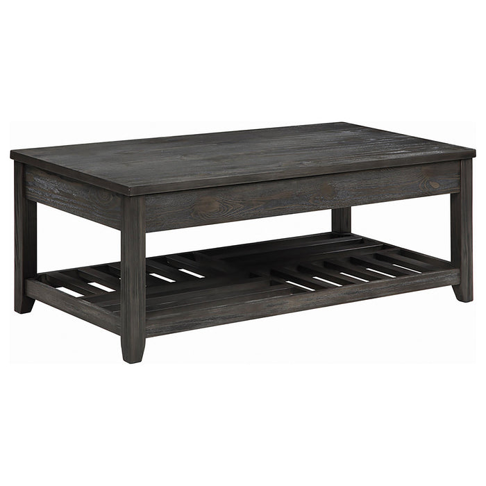 Cliffview Lift Top Coffee Table with Storage Cavities Grey - Jax Mattress (Jacksonville, FL)