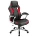 Lucas Upholstered Office Chair Black and Red - Jax Mattress (Jacksonville, FL)