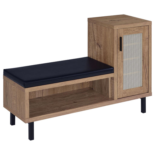 Teller 1-door Entryway Shoe Storage Cabinet Natural Oak - Jax Mattress (Jacksonville, FL)