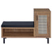 Teller 1-door Entryway Shoe Storage Cabinet Natural Oak - Jax Mattress (Jacksonville, FL)
