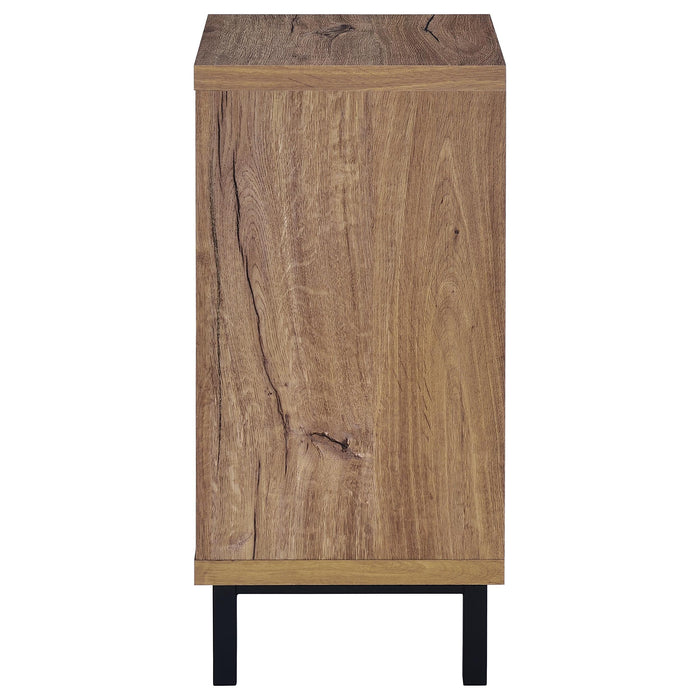 Teller 1-door Entryway Shoe Storage Cabinet Natural Oak - Jax Mattress (Jacksonville, FL)