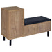 Teller 1-door Entryway Shoe Storage Cabinet Natural Oak - Jax Mattress (Jacksonville, FL)