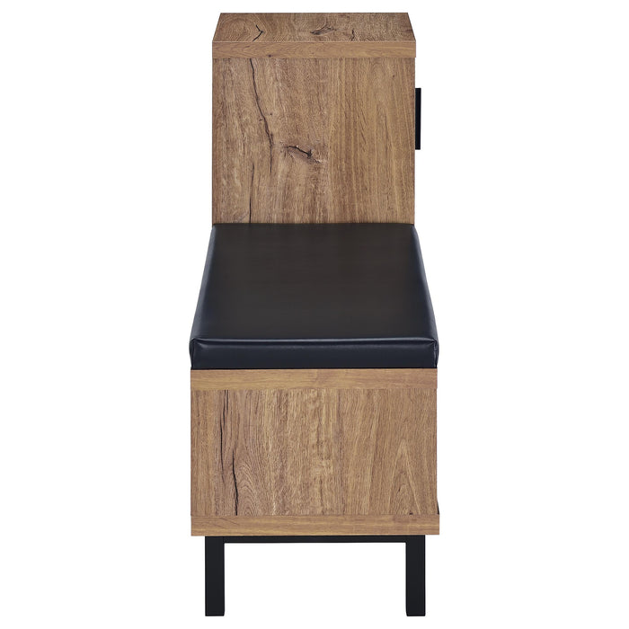 Teller 1-door Entryway Shoe Storage Cabinet Natural Oak - Jax Mattress (Jacksonville, FL)