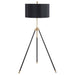 Zabka Tripod Floor Lamp Black and Gold - Jax Mattress (Jacksonville, FL)