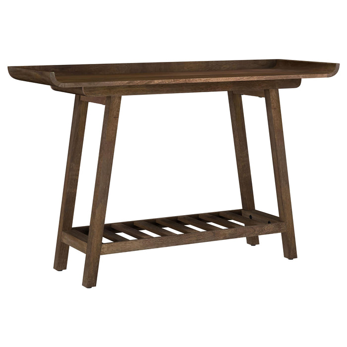 Ornelas 46-inch Console Table with Slatted Shelf Mango Brown - Jax Mattress (Jacksonville, FL)
