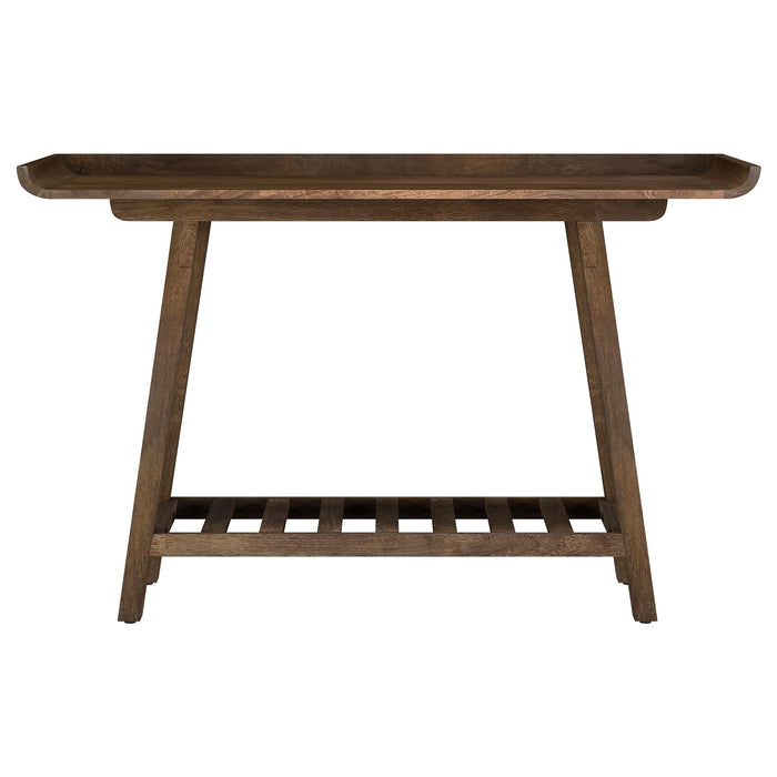 Ornelas 46-inch Console Table with Slatted Shelf Mango Brown - Jax Mattress (Jacksonville, FL)