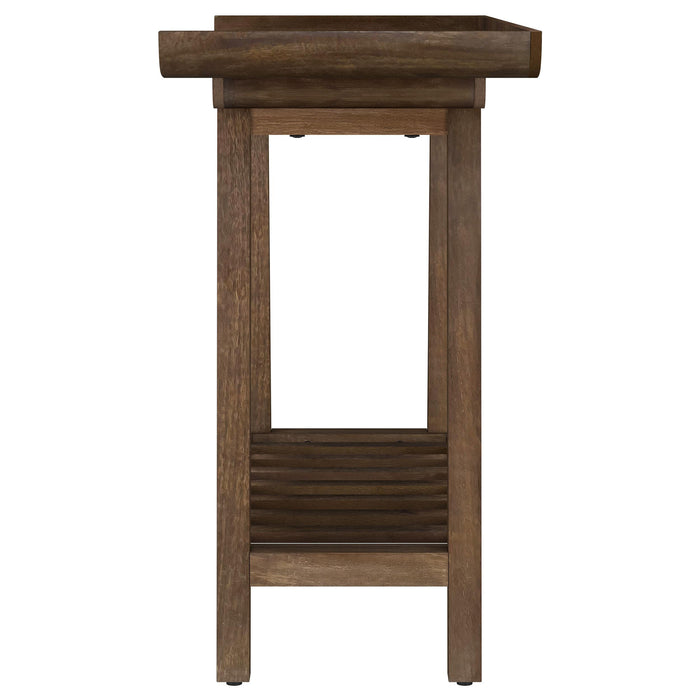 Ornelas 46-inch Console Table with Slatted Shelf Mango Brown - Jax Mattress (Jacksonville, FL)