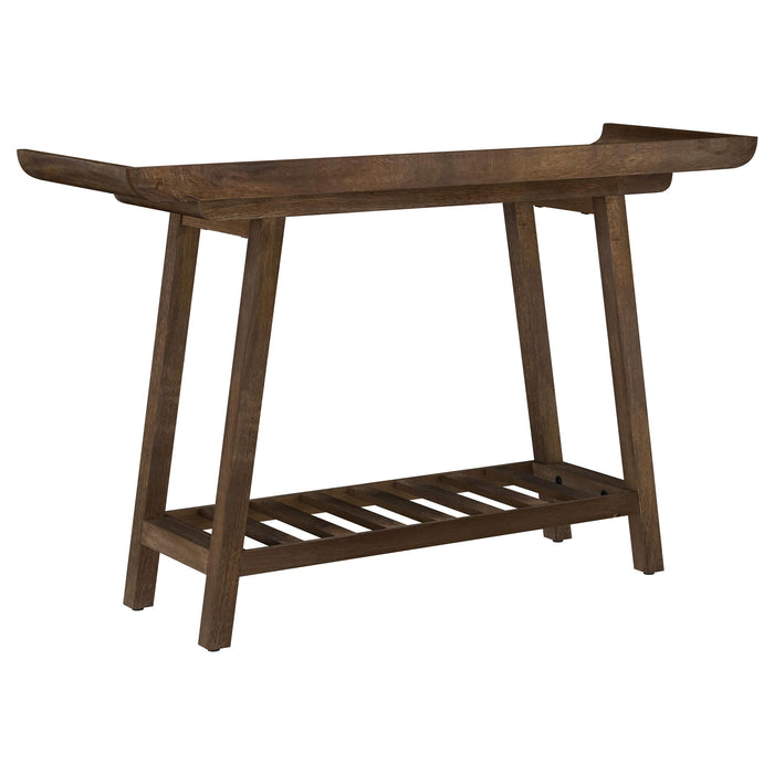 Ornelas 46-inch Console Table with Slatted Shelf Mango Brown - Jax Mattress (Jacksonville, FL)