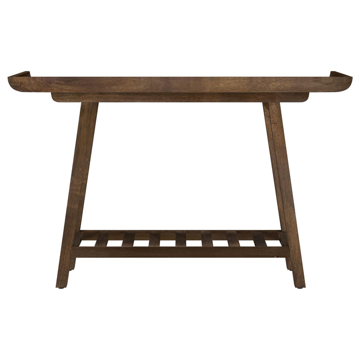 Ornelas 46-inch Console Table with Slatted Shelf Mango Brown - Jax Mattress (Jacksonville, FL)