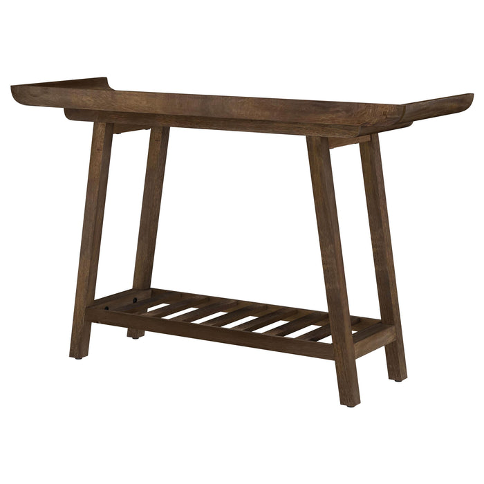 Ornelas 46-inch Console Table with Slatted Shelf Mango Brown - Jax Mattress (Jacksonville, FL)