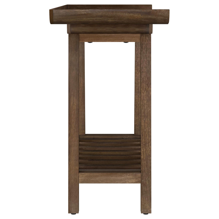 Ornelas 46-inch Console Table with Slatted Shelf Mango Brown - Jax Mattress (Jacksonville, FL)