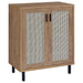 Teller 2-door Shoe Storage Cabinet Natural Oak - Jax Mattress (Jacksonville, FL)