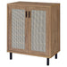 Teller 2-door Shoe Storage Cabinet Natural Oak - Jax Mattress (Jacksonville, FL)