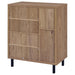 Teller 2-door Shoe Storage Cabinet Natural Oak - Jax Mattress (Jacksonville, FL)