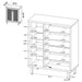 Teller 2-door Shoe Storage Cabinet Natural Oak - Jax Mattress (Jacksonville, FL)