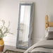 Valerie Crystal Inlay Rectangle Floor Mirror - Jax Mattress (Jacksonville, FL)